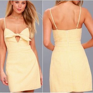 Lulus tie front Mini Dress